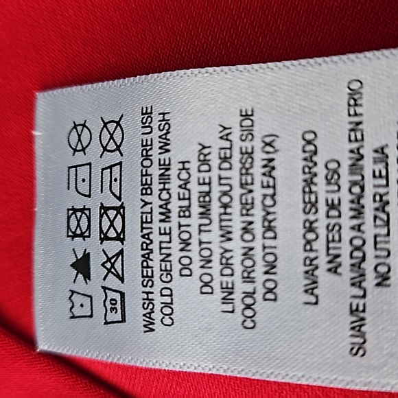 Avenue Top Double Bell Sleeve Relaxed Blouse  Deep Red Women's Plus Size 18/20 - Picture 16 of 16